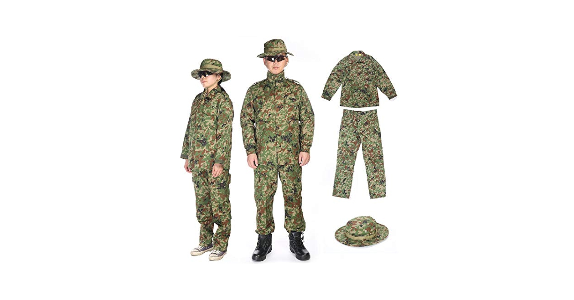 Amazon | Broptical 陸上自衛隊 迷彩服上下ベルト